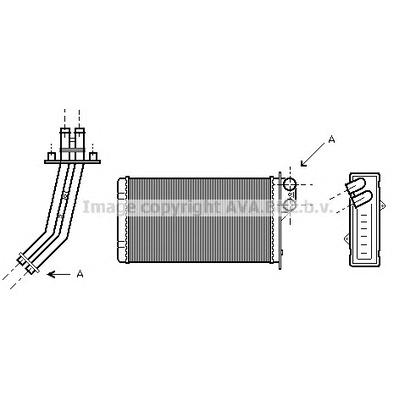 Photo Heat Exchanger, interior heating PRASCO RT6170