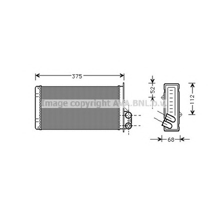 Photo Heat Exchanger, interior heating PRASCO RT6226