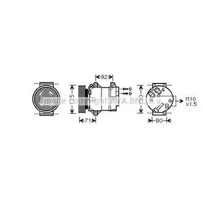 Photo Compressor, air conditioning PRASCO RTAK103