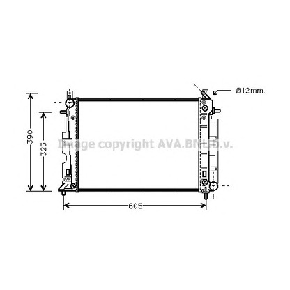 Photo Radiator, engine cooling PRASCO SB2008