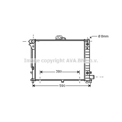 Photo Radiator, engine cooling PRASCO SB2050