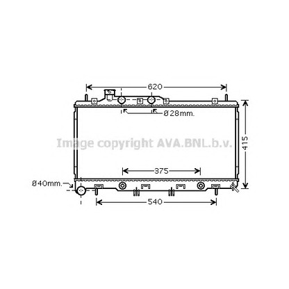 Photo Radiator, engine cooling PRASCO SU2069