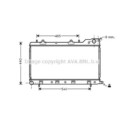 Photo Radiator, engine cooling PRASCO SU2071