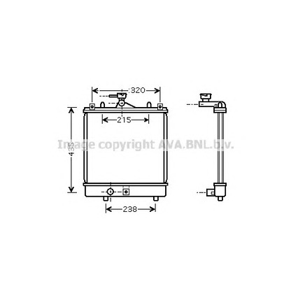 Photo Radiateur, refroidissement du moteur PRASCO SZ2061