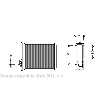 Photo Heat Exchanger, interior heating PRASCO VO6085