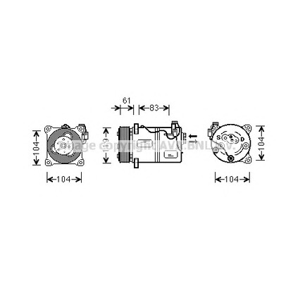 Foto Compressore, Climatizzatore PRASCO VOK059