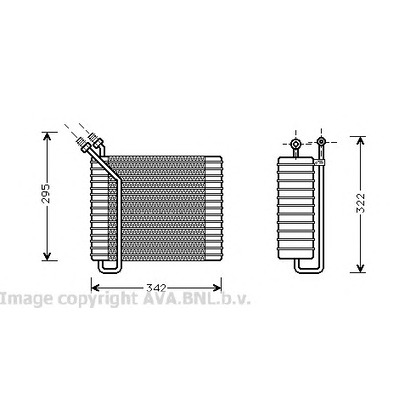 Photo Evaporator, air conditioning PRASCO VOV025