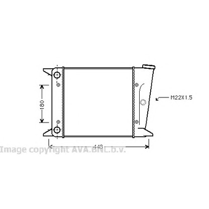 Photo Radiateur, refroidissement du moteur PRASCO VW2001