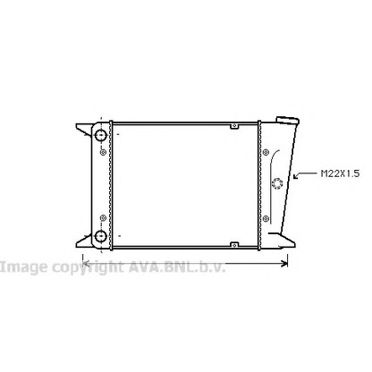 Photo Radiator, engine cooling PRASCO VW2006