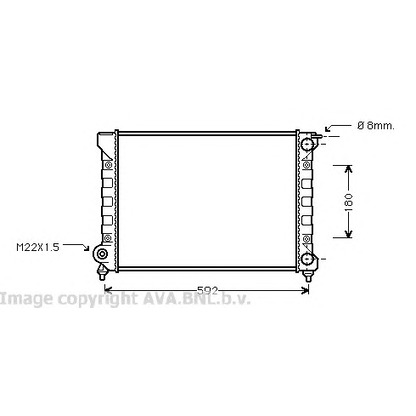 Photo Radiator, engine cooling PRASCO VW2045