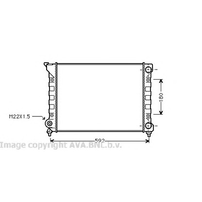 Photo Radiator, engine cooling PRASCO VW2071