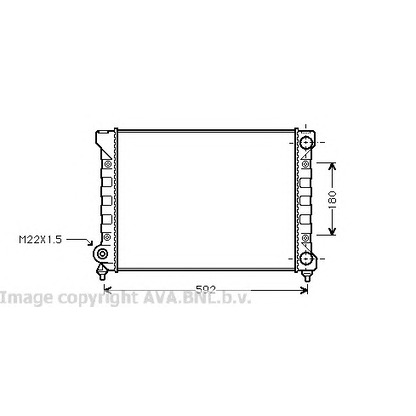 Photo Radiateur, refroidissement du moteur PRASCO VW2111