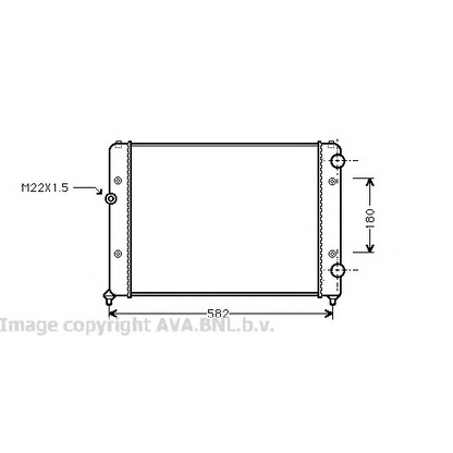 Photo Radiateur, refroidissement du moteur PRASCO VW2119