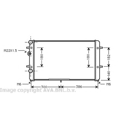 Photo Radiateur, refroidissement du moteur PRASCO VW2179