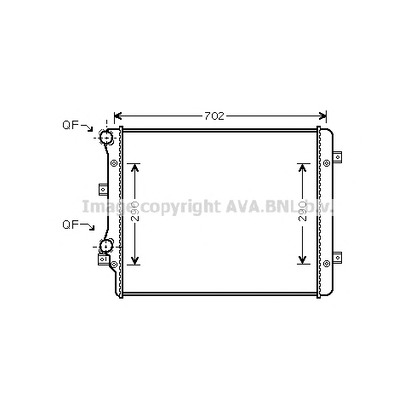 Photo Radiateur, refroidissement du moteur PRASCO VW2207