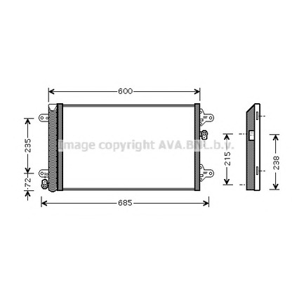 Фото Конденсатор, кондиционер PRASCO VW5183D