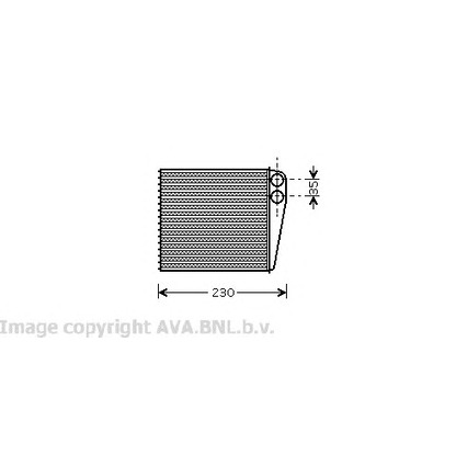 Photo Heat Exchanger, interior heating PRASCO VW6229