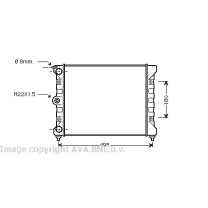 Photo Radiateur, refroidissement du moteur PRASCO VWA2039