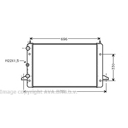 Photo Radiateur, refroidissement du moteur PRASCO VWA2135