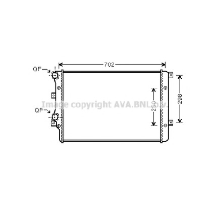 Photo Radiateur, refroidissement du moteur PRASCO VWA2206