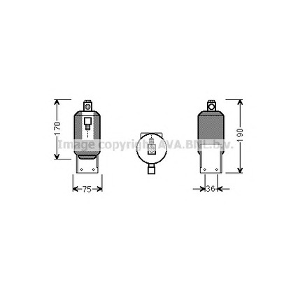 Photo Filtre déshydratant, climatisation PRASCO VWD292