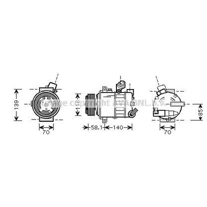 Foto Kompressor, Klimaanlage PRASCO VWK302