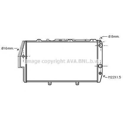 Photo Radiateur, refroidissement du moteur PRASCO AI2055