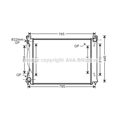 Photo Radiateur, refroidissement du moteur PRASCO AI2335