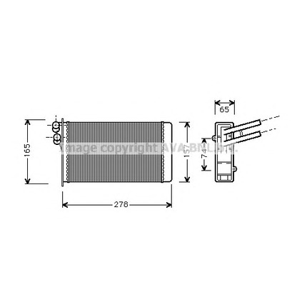 Photo Heat Exchanger, interior heating PRASCO AI6097