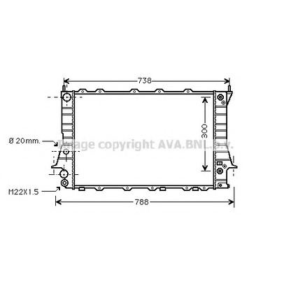 Photo Radiateur, refroidissement du moteur PRASCO AIA2078