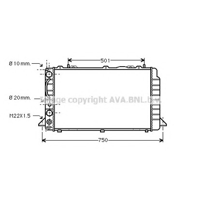 Photo Radiator, engine cooling PRASCO AIA2089