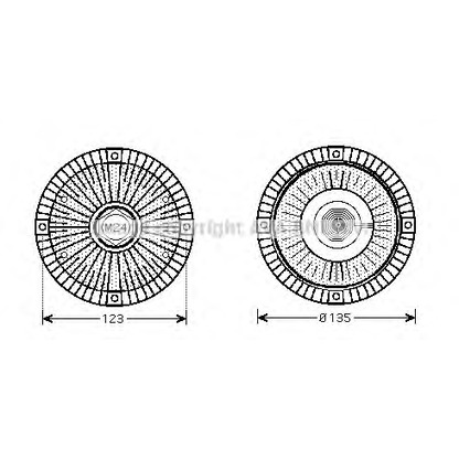 Photo Clutch, radiator fan PRASCO AIC285