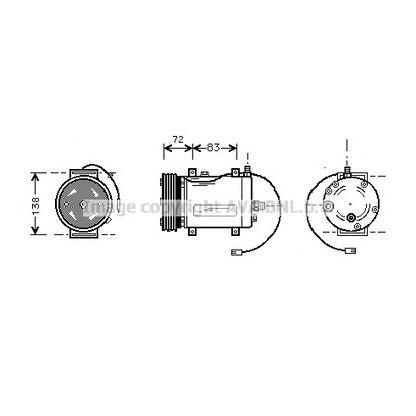 Foto Kompressor, Klimaanlage PRASCO AIK144