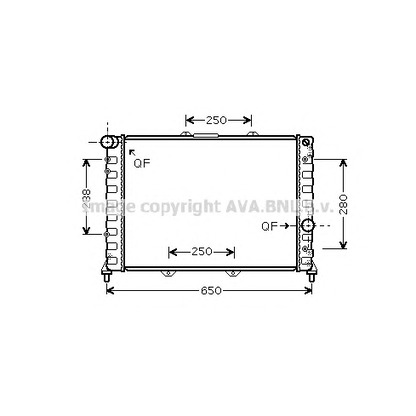 Photo Radiator, engine cooling PRASCO AL2091