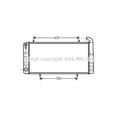 Photo Radiator, engine cooling PRASCO AU2102