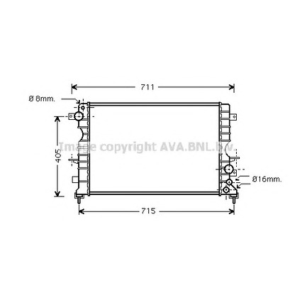 Photo Radiateur, refroidissement du moteur PRASCO AU2165