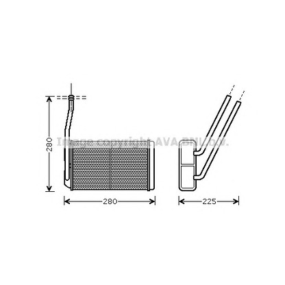 Photo Heat Exchanger, interior heating PRASCO AU6177