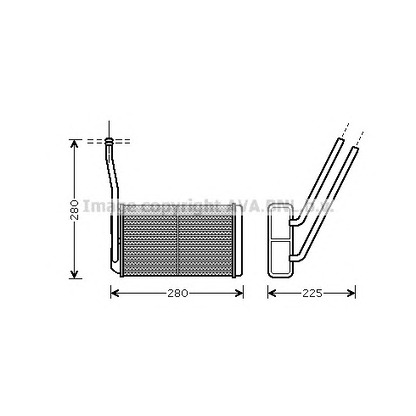 Photo Heat Exchanger, interior heating PRASCO AU6195