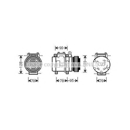 Photo Compressor, air conditioning PRASCO AUK028