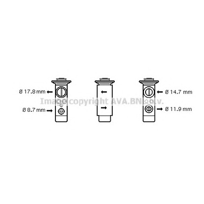 Photo Expansion Valve, air conditioning PRASCO BW1239