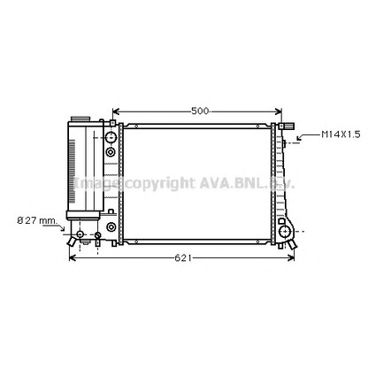 Photo Radiateur, refroidissement du moteur PRASCO BW2084