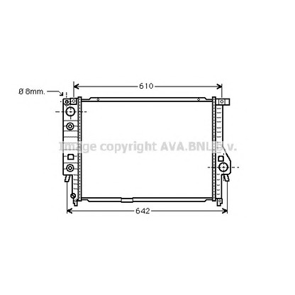 Photo Radiateur, refroidissement du moteur PRASCO BW2136