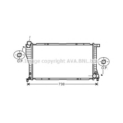 Foto Radiador, refrigeración del motor PRASCO BW2234