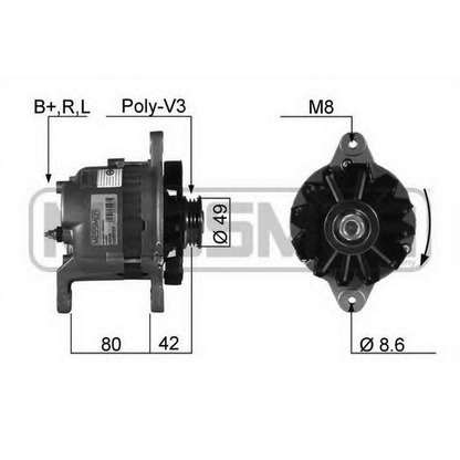 Foto Alternador MESSMER 210124