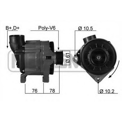 Zdjęcie Alternator MESSMER 210144