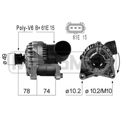 Foto Alternador MESSMER 210164