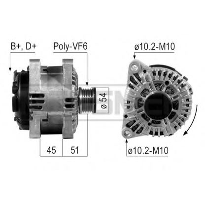 Zdjęcie Alternator MESSMER 210243