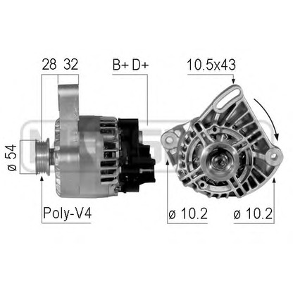 Foto Alternador MESSMER 210746