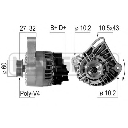 Zdjęcie Alternator MESSMER 210756