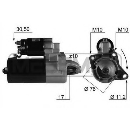 Foto Motor de arranque MESSMER 220110